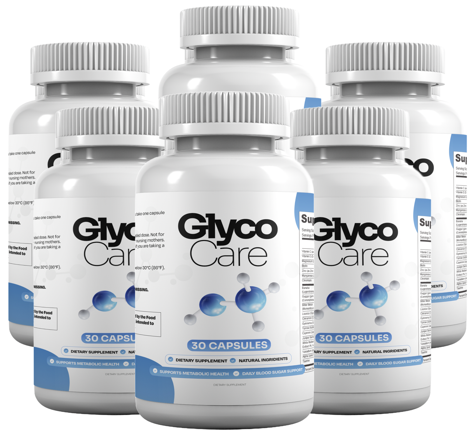GlycoCare six-bottle package image